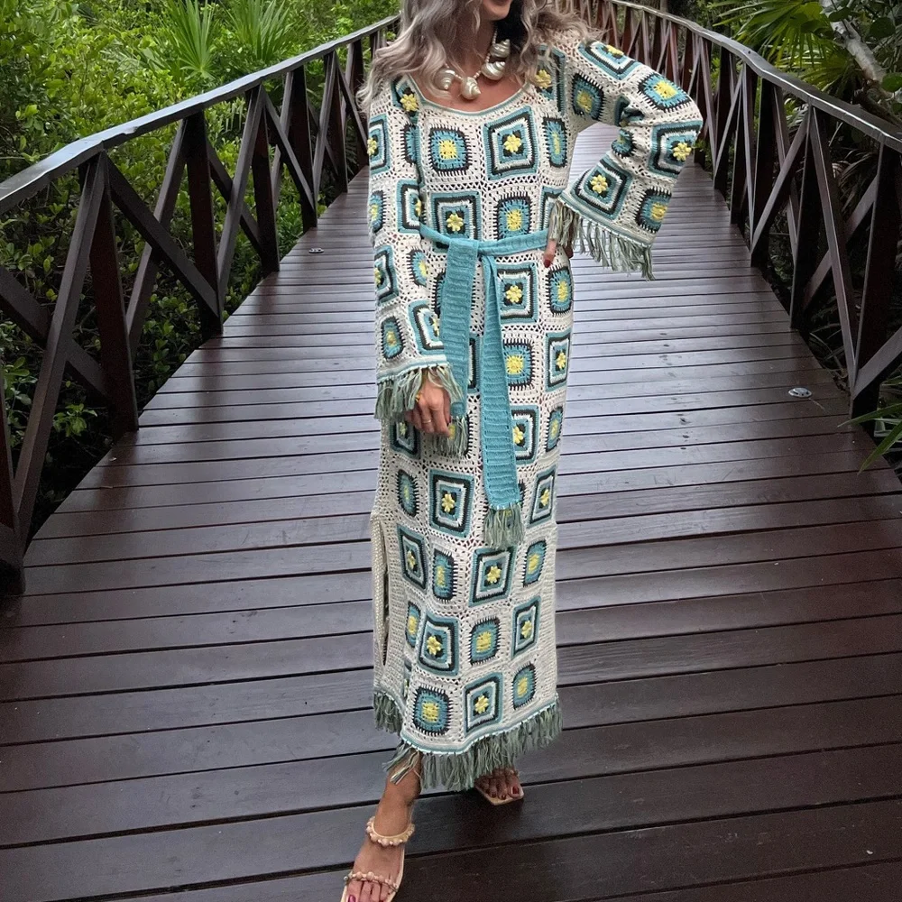 crochet Maxi Dress - Picture 4 of 7